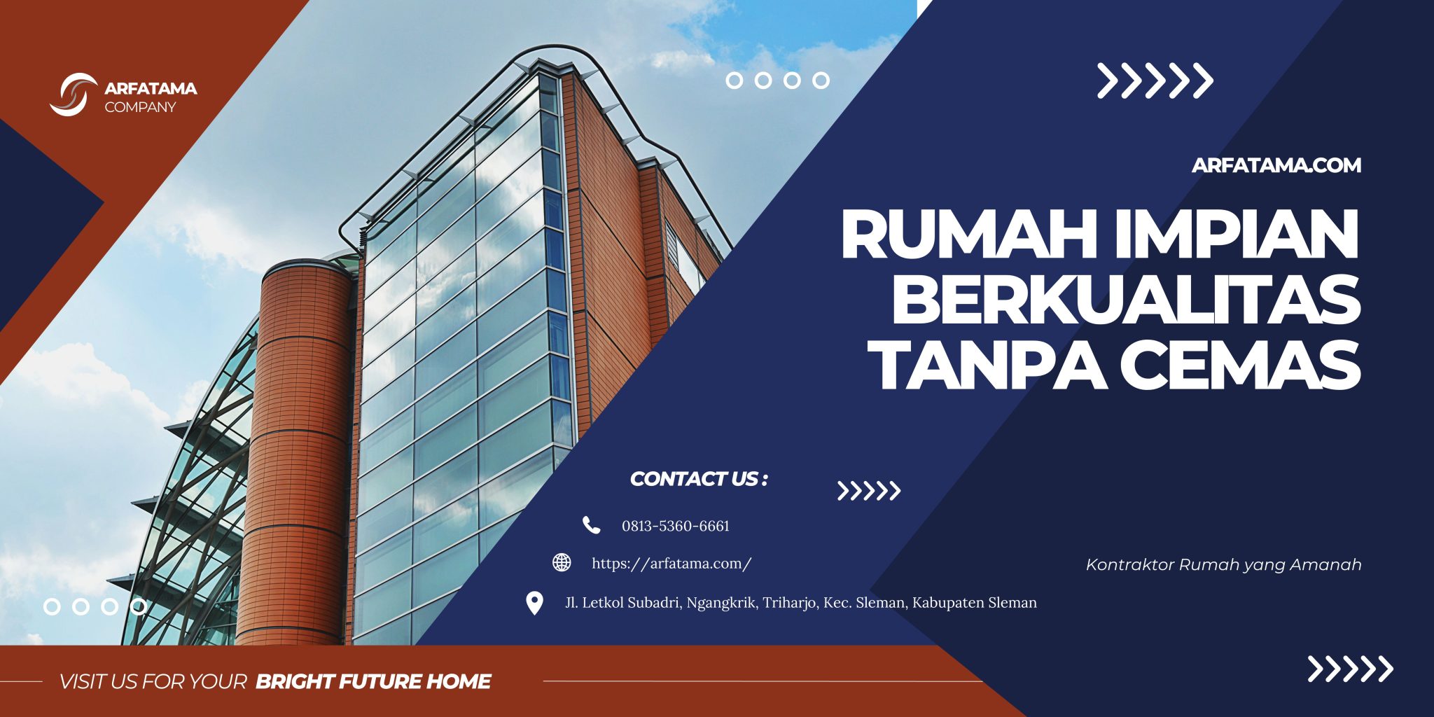 11 Desain Rumah Bata Merah Tetap Keren - ARFATAMA