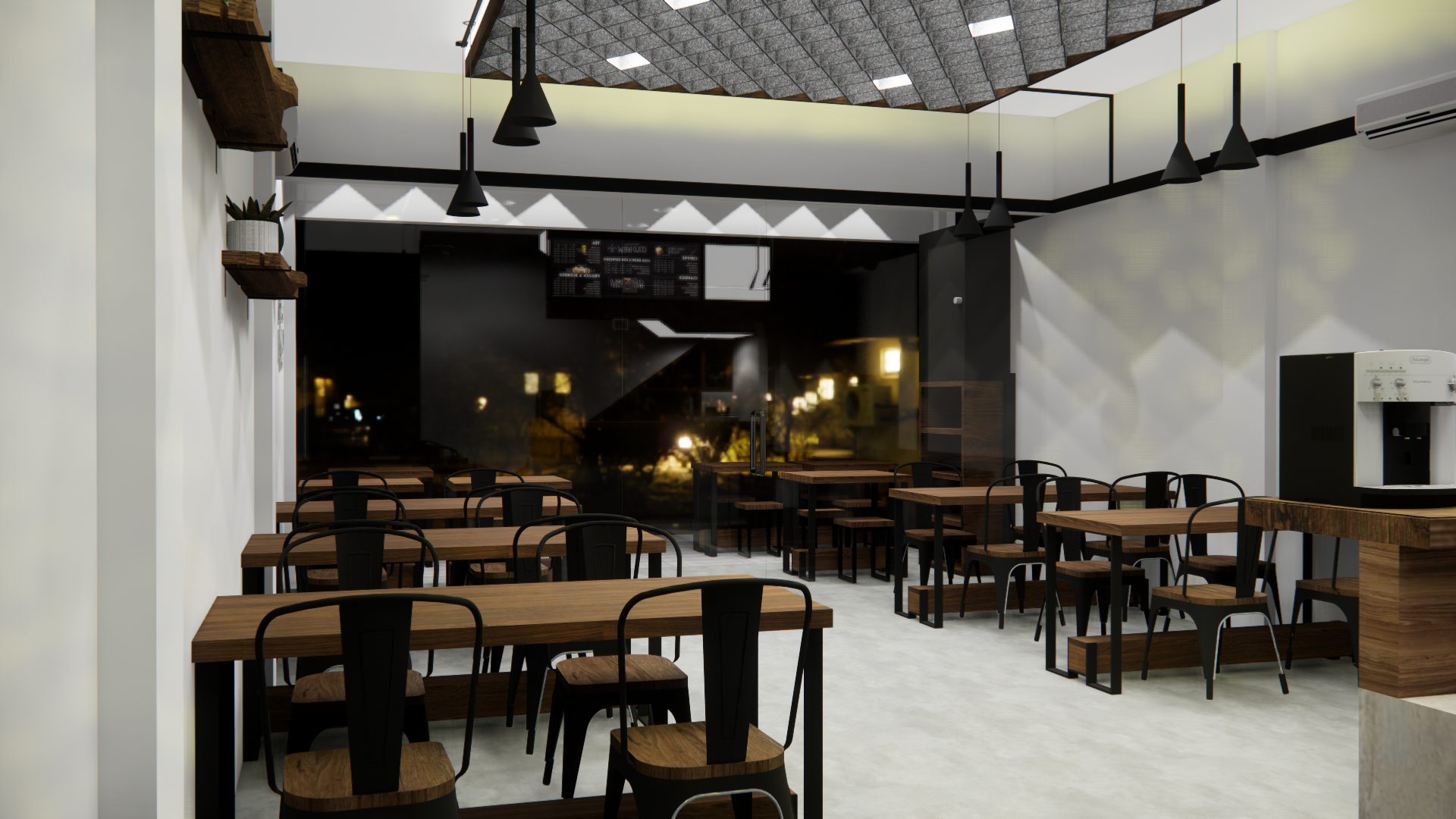 Desain Kafe Minimalis